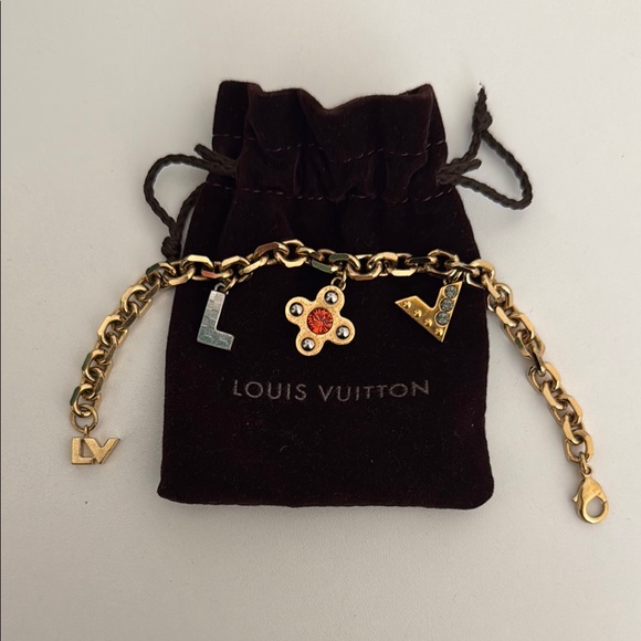 Louis Vuitton Gold and Silver Charm Chain - Picture 1 of 6